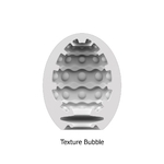 Structure interne de loeuf Egg Bubble du Pack de 3 Masturbateurs Eggs Bubble de Satisfyer, composée de picots arrondies et de dandes en forme de vague - ooh my god