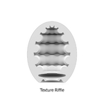 Photo de la structure interne de loeuf de masturbation Riffle en forme de boules flexibles et douces pour une stimulation intense du pénis, Pack de 3 Masturbateurs Eggs Riffle
