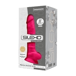 Boite du Gode ventouse double densité rose 20cm, gode à mémoire de forme unisexe et thermo réactif, 20 x 4,2cm - Loveshop Oohmygod