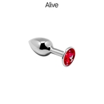 Plug-bijou-rouge-métal-taille-M-alive-plug-thermo-réactif-change-de-température