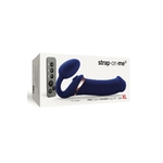 boite-emballage-Gode-anatomique-télécommandé-Multi Orgasm-bleu-nuit-taille-XL-pegging-plaisir-lesbien-silicone-qualité