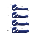 photo-différentes-tailles-Gode-ceinture-télécommandé-Multi-Orgasm-bleu-nuit-taille-S