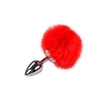 Plug-anal-pompon-rouge-Fluffy-taille-S-Alive