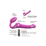 schema-explicatif-fonctionnalites-Gode-ceinture-télécommandé-Multi-Orgasm-Fuchsia-taille-L