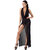 Robe transparente Kink Royal Onyx F373 Noir Handmade vu de face porté dans la boutique Ooh My God