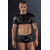 Ensemble top court et boxer noir J Lingerie