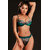 Ensemble lingerie vert émeraude J Lingerie avec soutien-gorge et string assorti