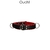 Collier Bondage Deluxe rouge et noir, collieren cuirreconstitué et en acier - oohmygod