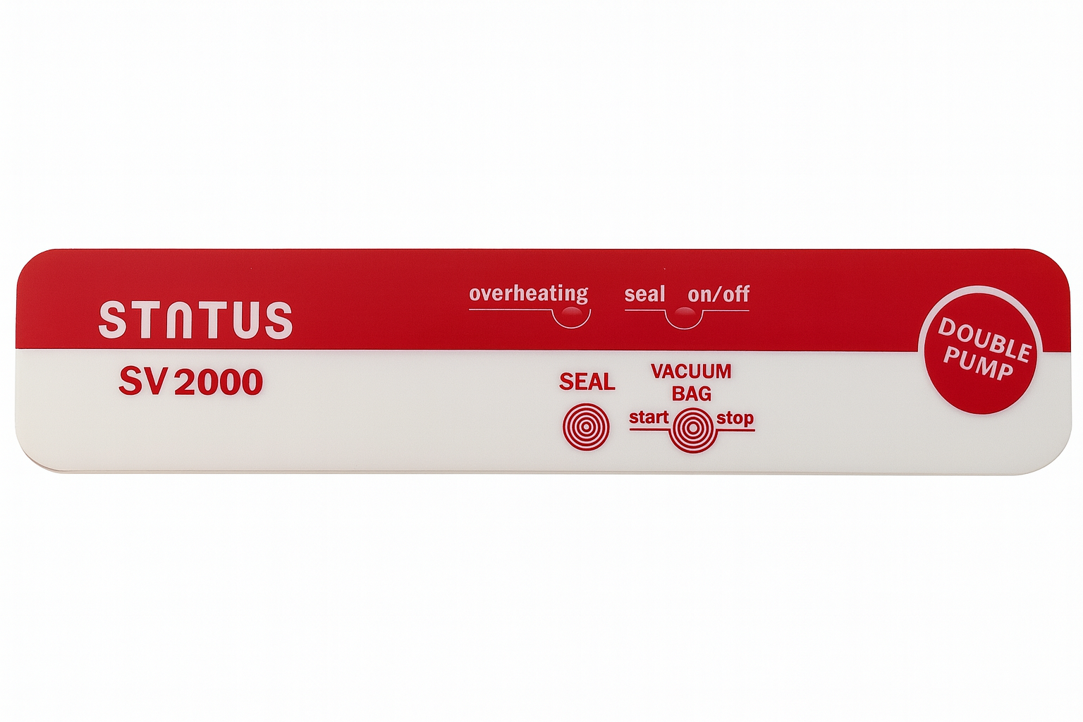 panneau de commande sv 2000 rouge