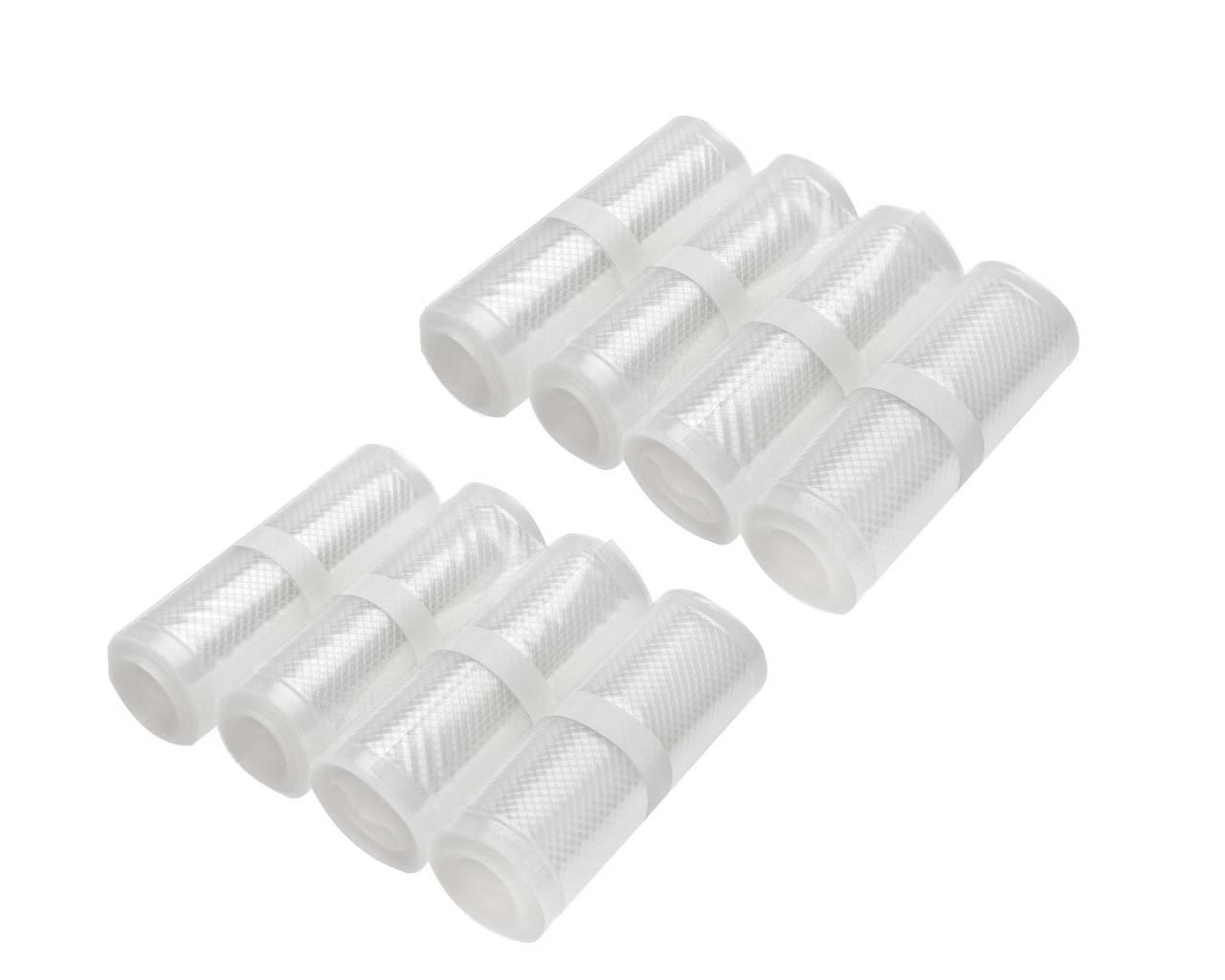 Lot de 8 rouleaux Gaufrés sous vide 13 cm x 3 mètres.Top qualité