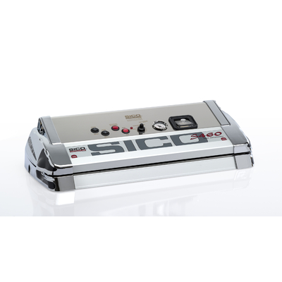 SICO S-LINE 460C Corps Inox et Alu. 800 Watt. TRIPLE barre de soudure 46 cm, Pompe 25 litres /min, vide - 925mb. Régulateur de pression. Garantie unique 10 ans (voir conditions) !! Port offert.Prog Fidélité 45€ sur un prochai achat