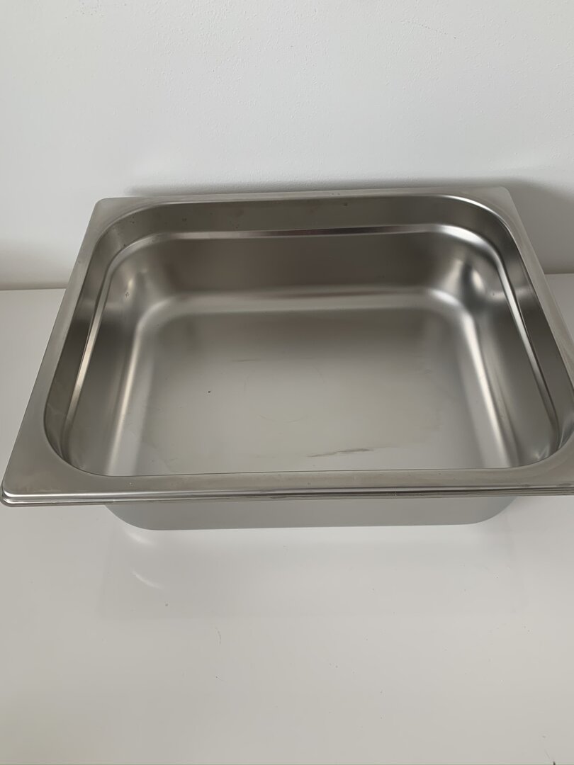 Bac GN 2/1 Gastronorm Acier Inoxydable 57,7 L - Profondeur 200 Mm, Empilable Et Robuste