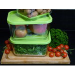 boites sous vide en verre status lot 3 boites 3 litres