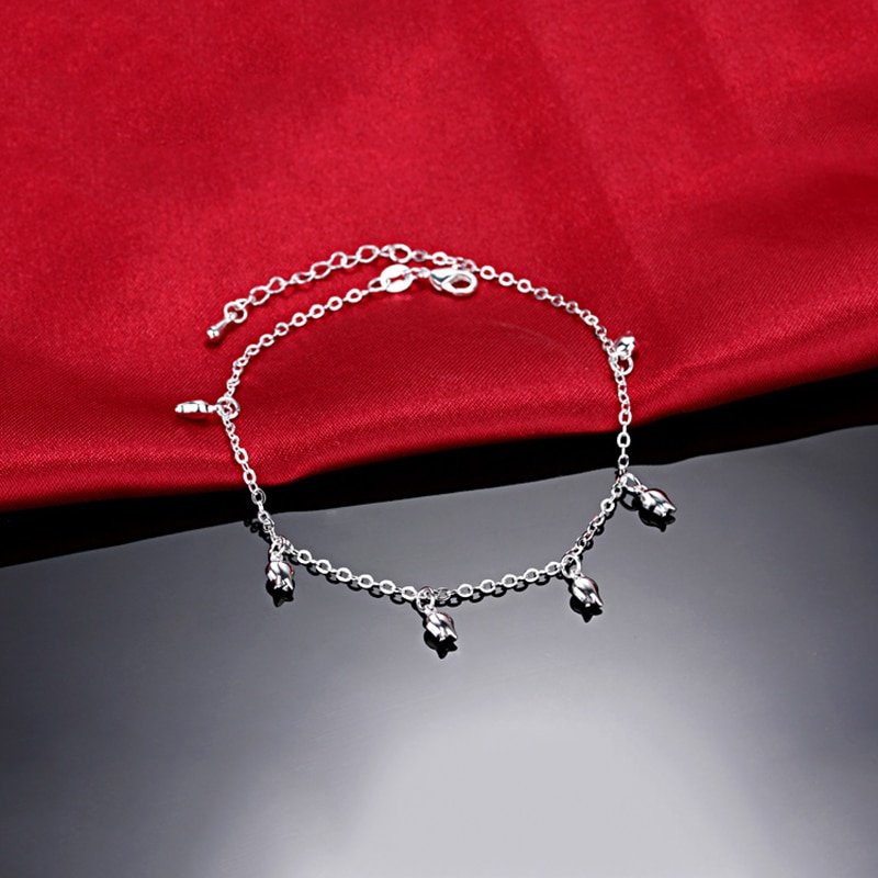 bracelet_de_cheville_rose_fleur_argent_femme