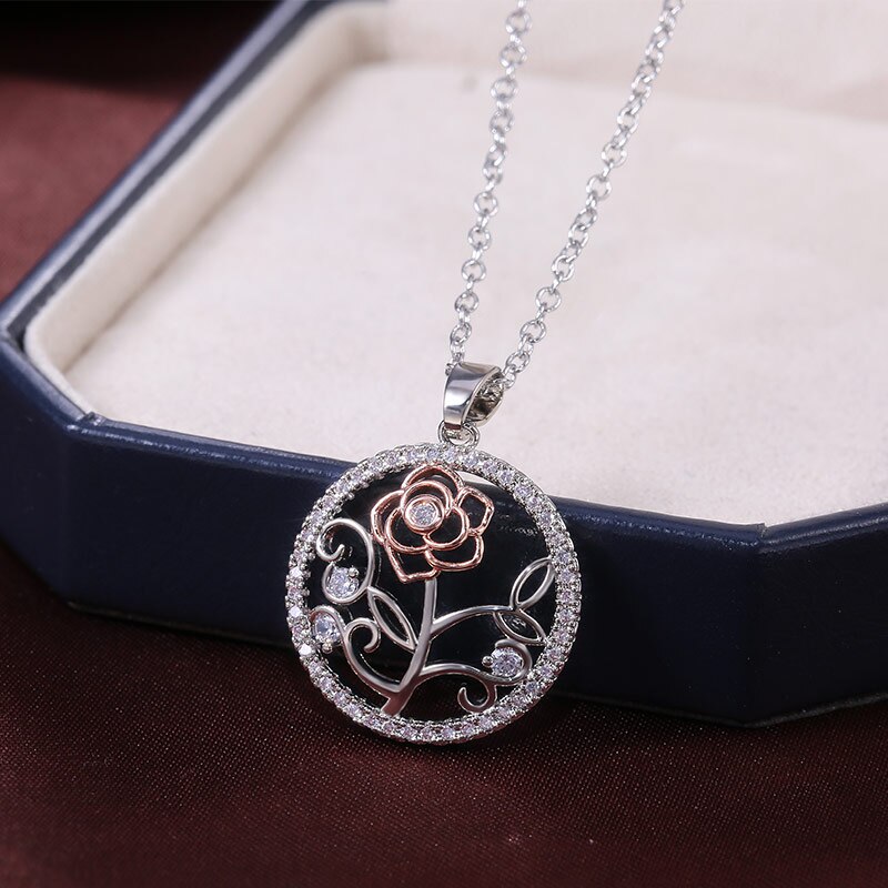 Pendentif_strass_fleur_rose