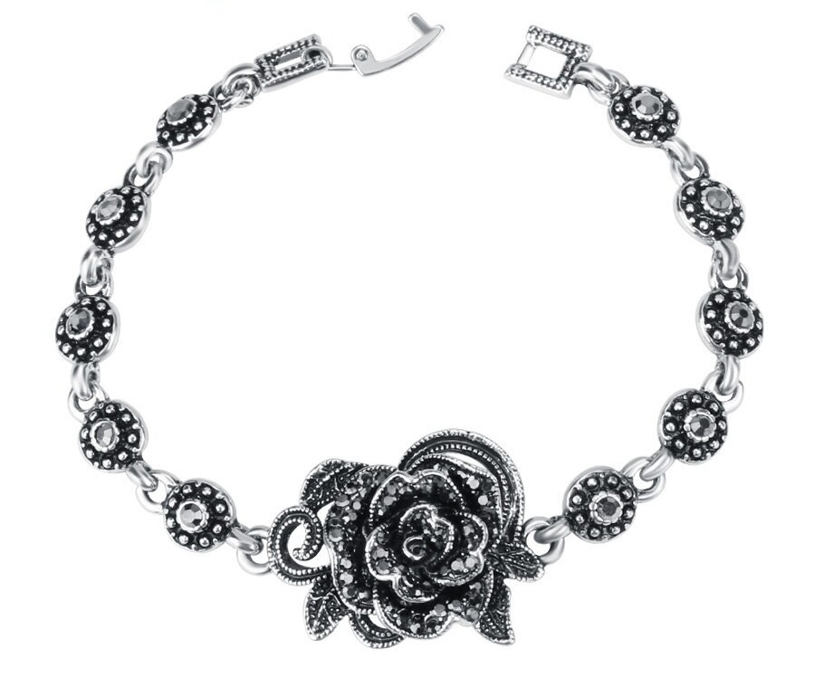 Bracelet Fleur Noire