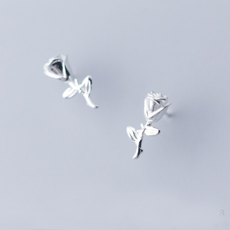 boucle_oreille_fleur_rose_argent