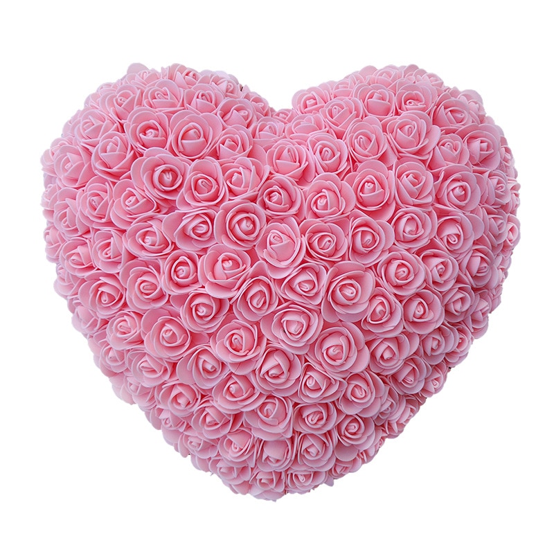 30x30cm-rouge-Rose-ours-doux-coeur-Rose-fleur-artificielle-Rose-coeur-d-coration-saint-valentin-cadeau