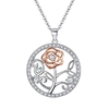 Huitan-Rose-fleur-pendentif-rond-collier-Simple-et-d-licat-pour-la-f-te-quotidien-portant