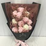 Bouquet_Rose_Eternelle_Rose_Blanc_véritables_fleurs