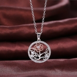 Collier_rose_fleur_diamants