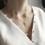 925-Sterling-argent-Rose-fleur-colliers-et-pendentifs-pour-les-femmes-couleur-or-l-gant-dame