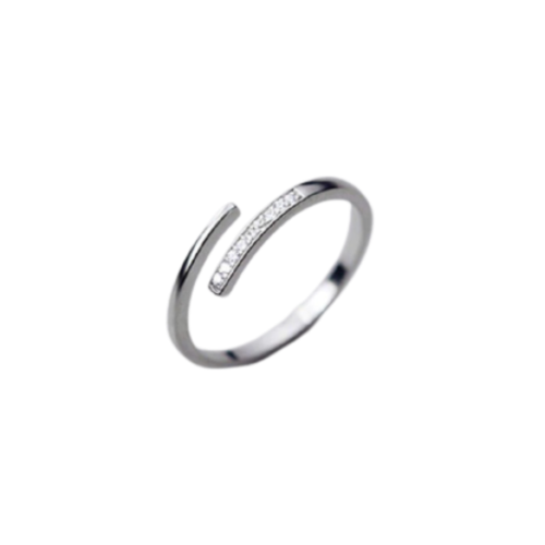 Bague argent femme Céleste avec pierres zirconia