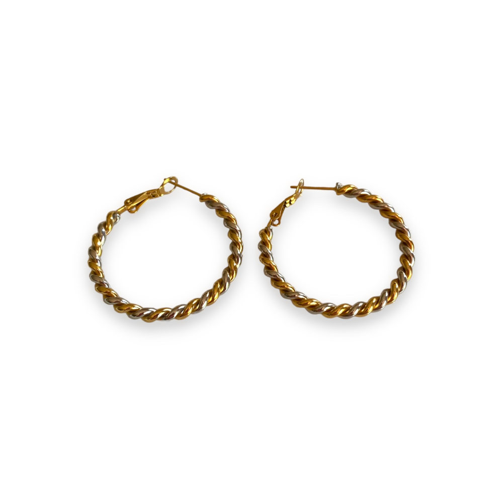 Lot De 8 Paires De Boucles D'oreilles Femme En Acier Inoxydable - Or Et Argent, Hypoallergénique, Pour Piercing