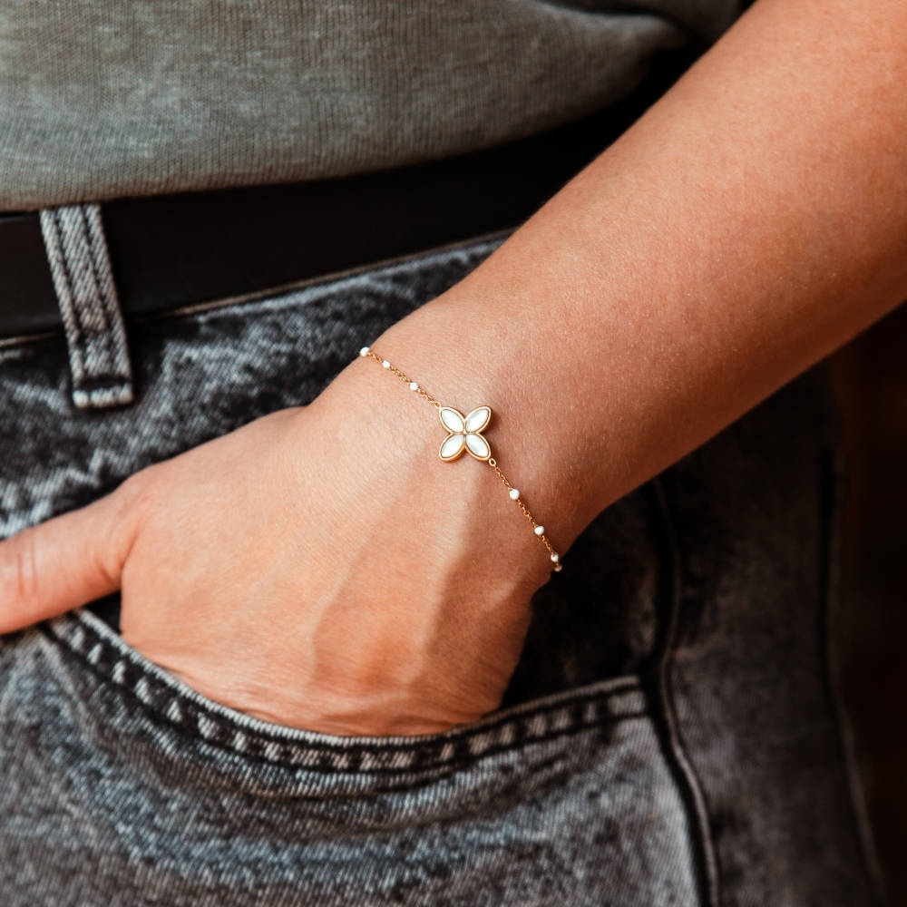 Bijou Trefle A Feuilles Bracelet Bracelet Cordon Trefle A Feuilles