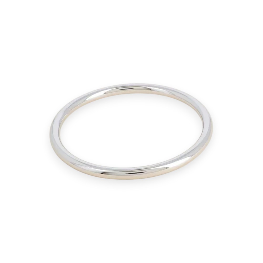 bracelet jonc acier inoxydable betty de largeur 5 mm vue fond blanc