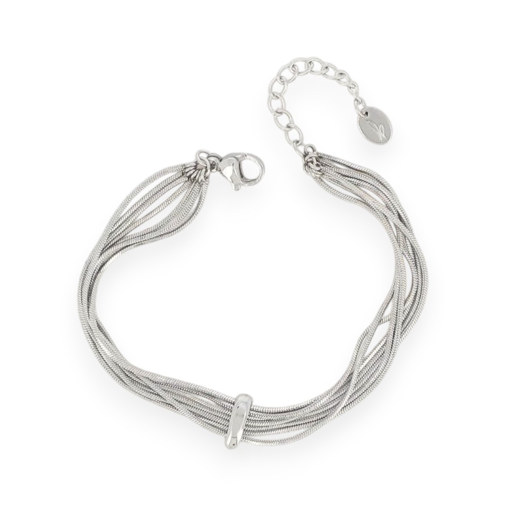 bracelet femme multirang 7 chaines Noa en acier inoxydable