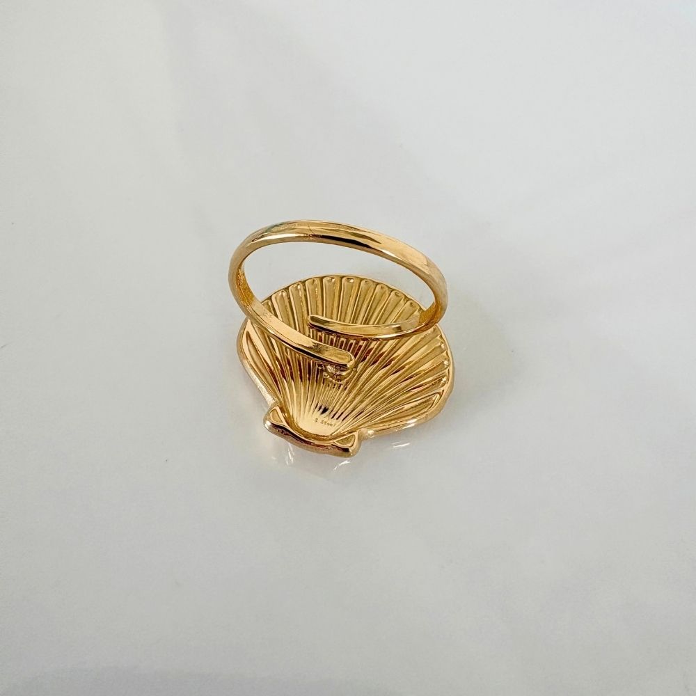 bague coquillage Alix dorée vue arrière