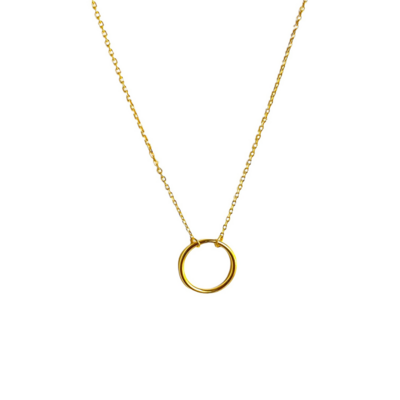 Collier Anneau Doré exposé Lison