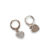 Boucles d'Oreilles Coeur en Argent exposées Victorine
