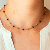 collier boule dore email noir porte eleonore