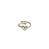 bague coeur blanc anneau dore acier inoxydable expose fond blanc jasmine