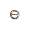 bague ronde epaisse marjolaine modele acier ajustable expose sur fond blanc