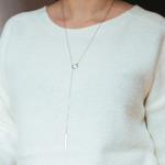 Collier Sautoir Femme porté Inès