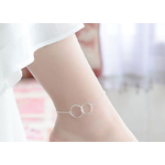 Bracelet cheville Rose