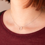 Collier Argent Femme porté Zélie