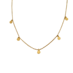 Collier Pampilles plaqué or exposé Céline