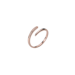 Bague Fine Femme plaqué or rose exposée Chiara