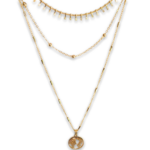 Collier Multirang doré exposé Salomé