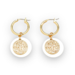 Boucles d'Oreilles Rondes exposées Calista