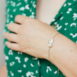 bracelet chaine parure bijoux argent porte poignet gauche emma