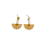 boucles d oreilles forme eventail et anneau trombone acier inoxydable dore exposees fond blanc suzanne