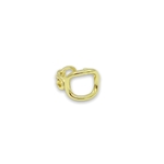grosse bague doree gros et petits maillons exposee fond blanc amanda