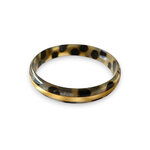 bracelet leopard au superbe design avec feuille d or expose sur fond blanc kim