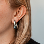 boucles d oreilles forme gouttes d eau pendantes en acier inoxydable portees amaya