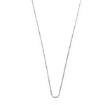 collier fin a chaine fine et sobre en acier a porter seul ou avec des charms ou avec un pendentif mis en valeur sur fond blanc sophie